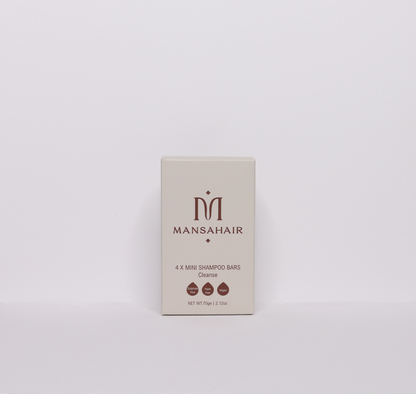 Mansahair Mini Shampoo Bars Set (Pack of 4)
